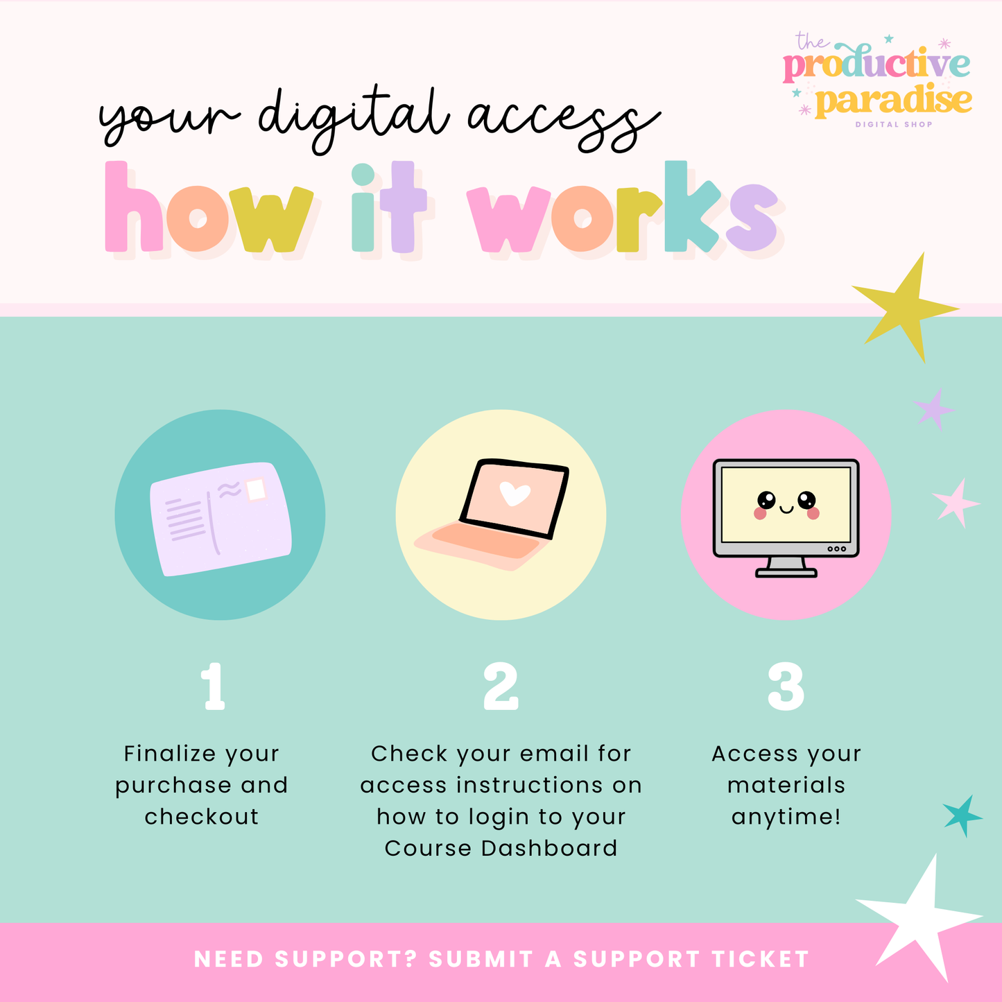 Mindful Productivity Guide Undated Digital Planner