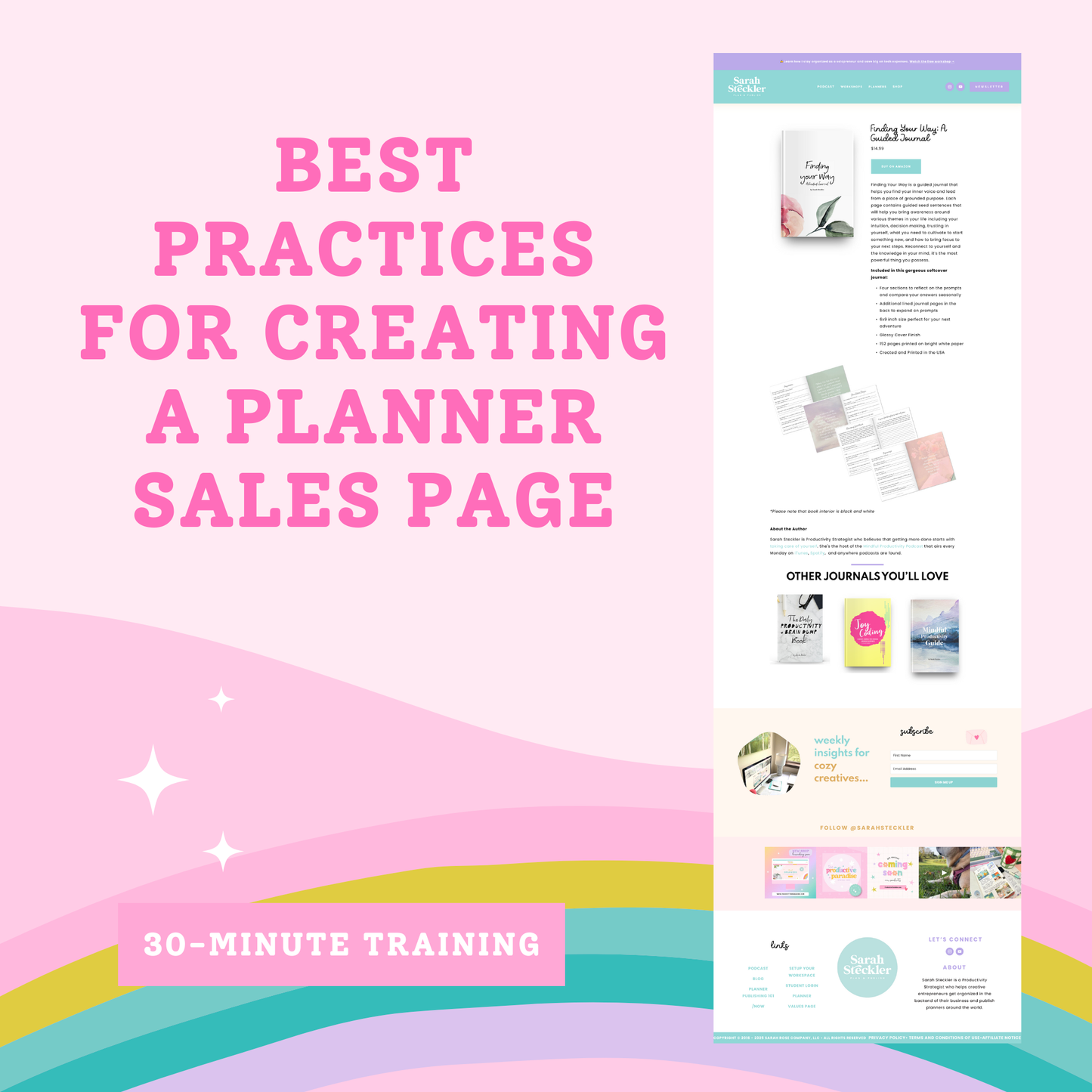 Best Practices for Creating a Journal or Planner Sales Page